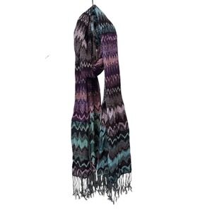 100% Pashmina‎ On Trend Modern Multicolored Scarf